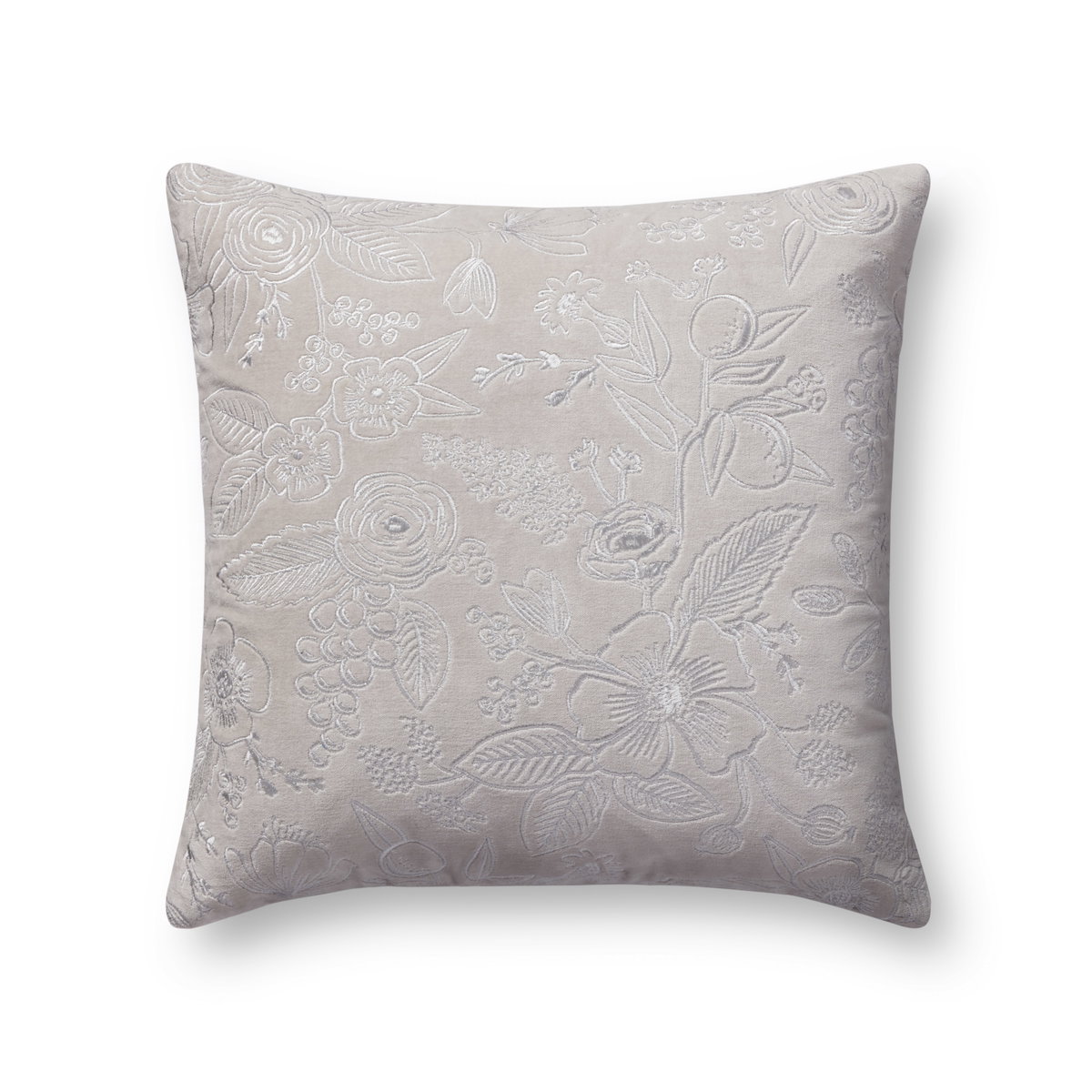 Rifle Paper Co. x Loloi Pillows Pillow, Decorative Pillow, 18" length x 18" width View 1