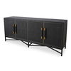 Mako Sideboard Black, Cabinets & Sideboard by Moe's Home, 76" width x 34" height x 18" depth thumbnail 2