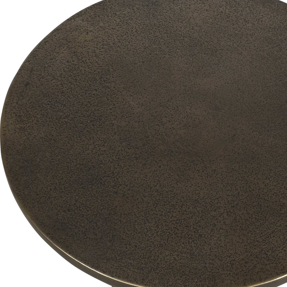 Joppa Dark Bronze Outdoor Accent Table, Outdoor Table by Uttermost, 1'3" width x 1'9" height x 1'3" depth View 5