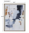 Variant Abstract Framed Print, by Uttermost, 3'4.75" width x 4'4.75" height x 3" depth thumbnail 3