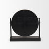 Raja Matte Black Metal with Wood Table Clock, by Mercana, 10.43" length x 3.15" width x 11.02" height thumbnail 7