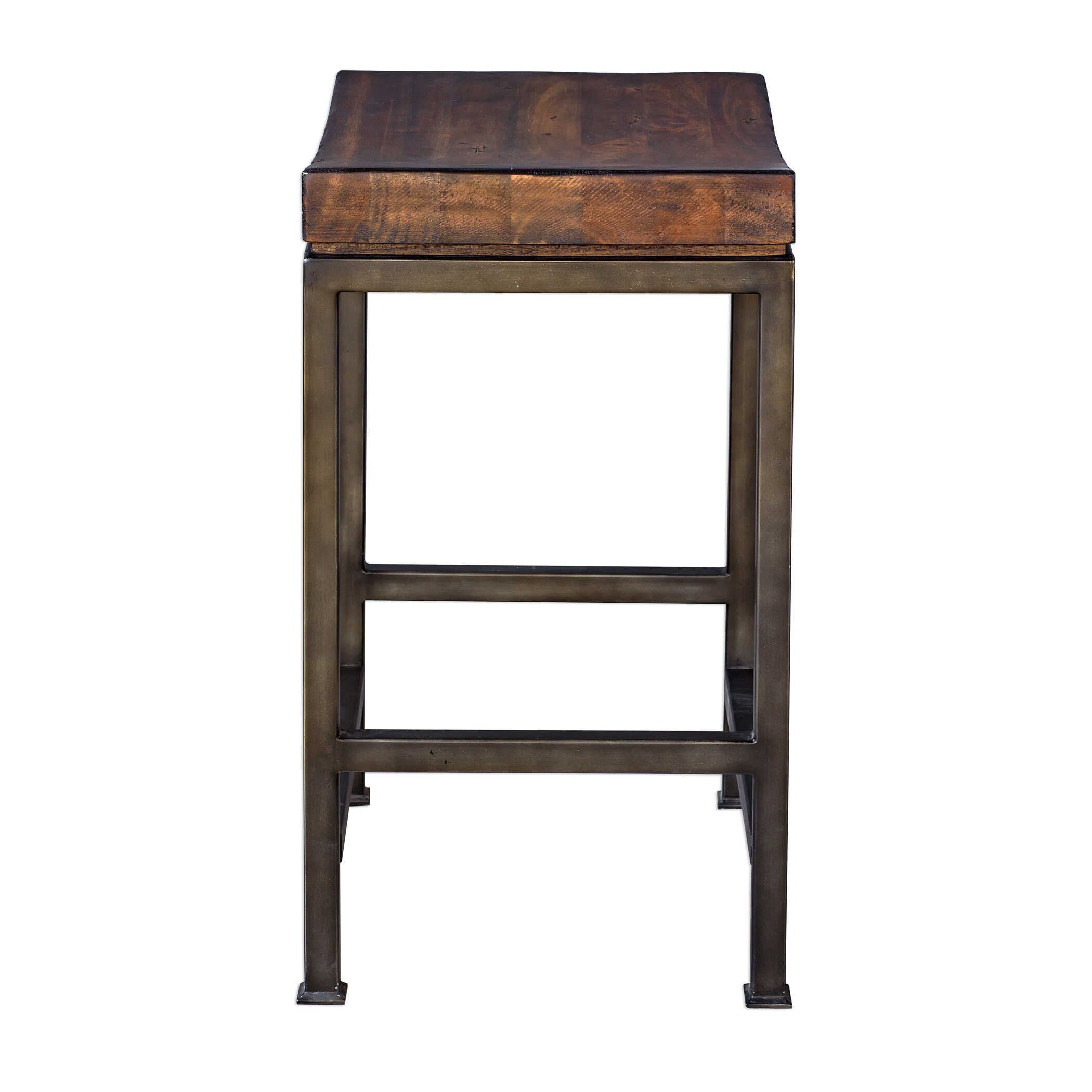 Beck Wood Counter Stool, Furniture by Uttermost, 18" width x 24" height x 14" depth View 5