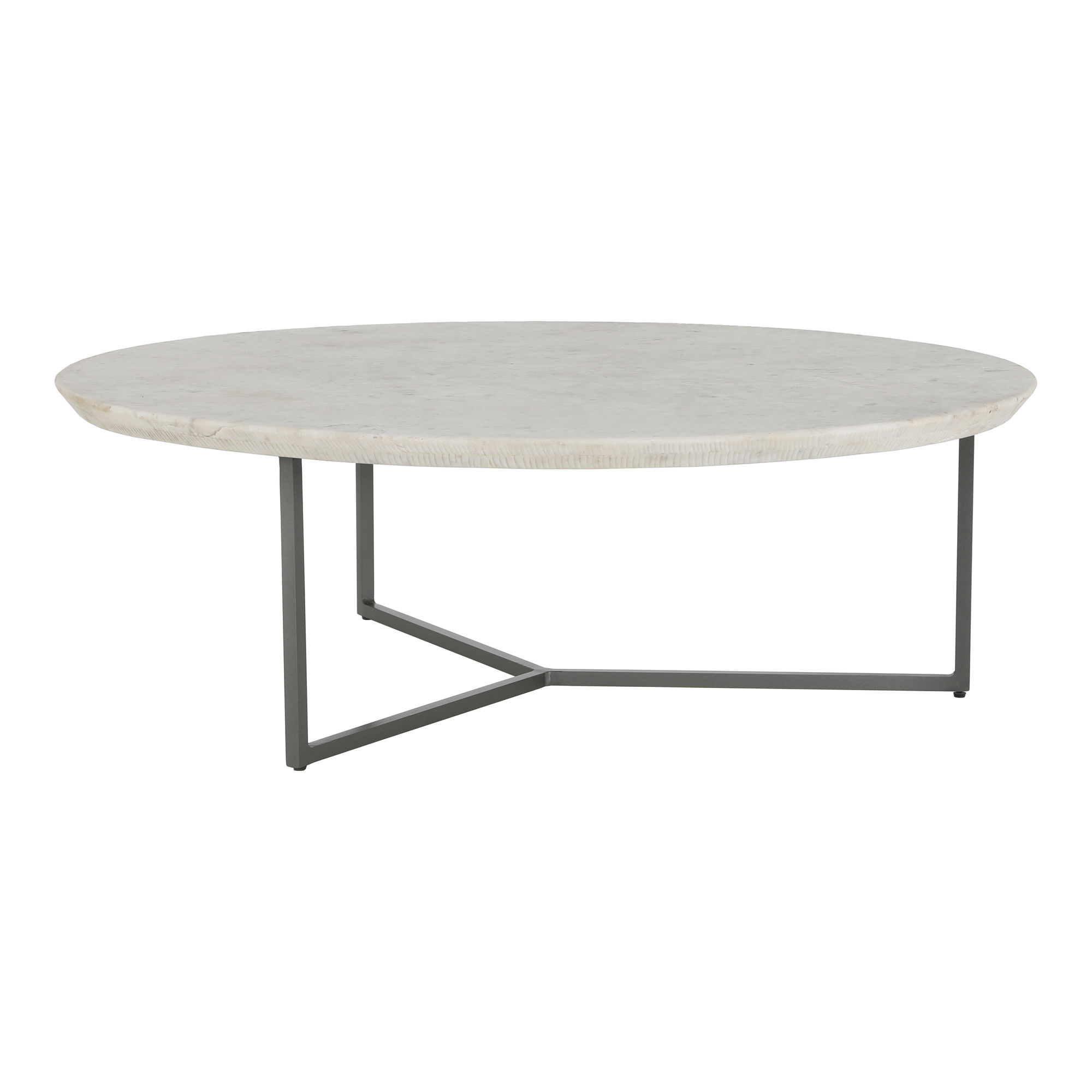 Chloe Coffee Table White, by Moe's Home, 48" width x 15" height x 48" depth View 2