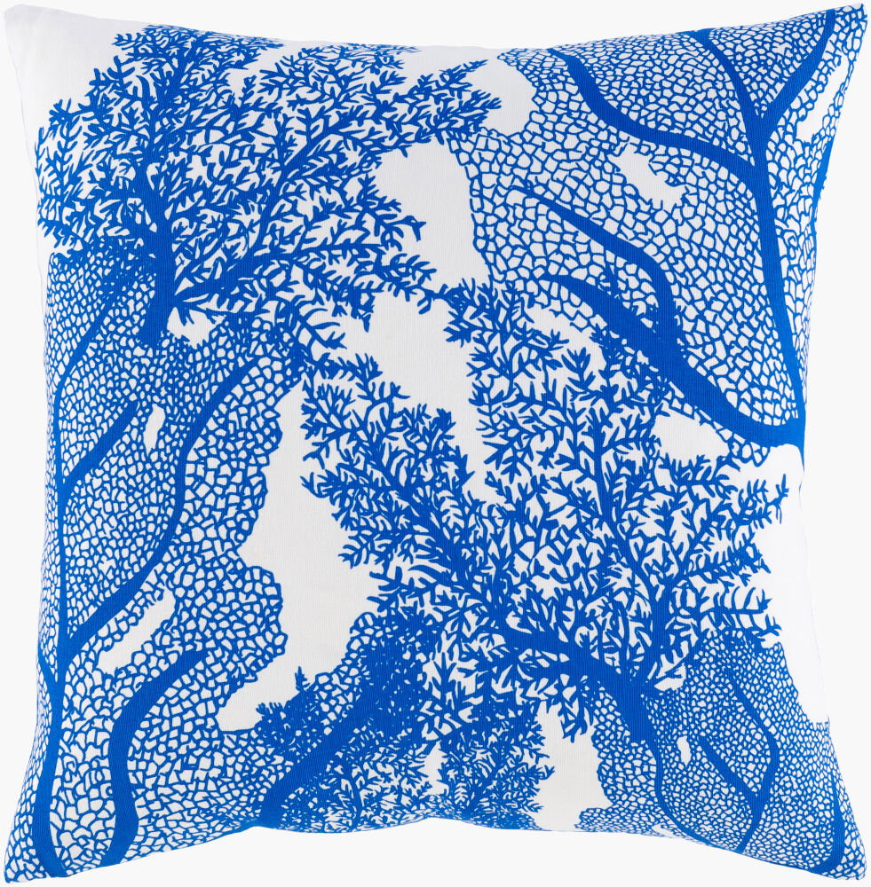 Sea Life Accent Pillow, Decorative Pillow by Surya, 18" length x 18" width