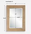 Bungalow Grass Cloth Mirror thumbnail 2