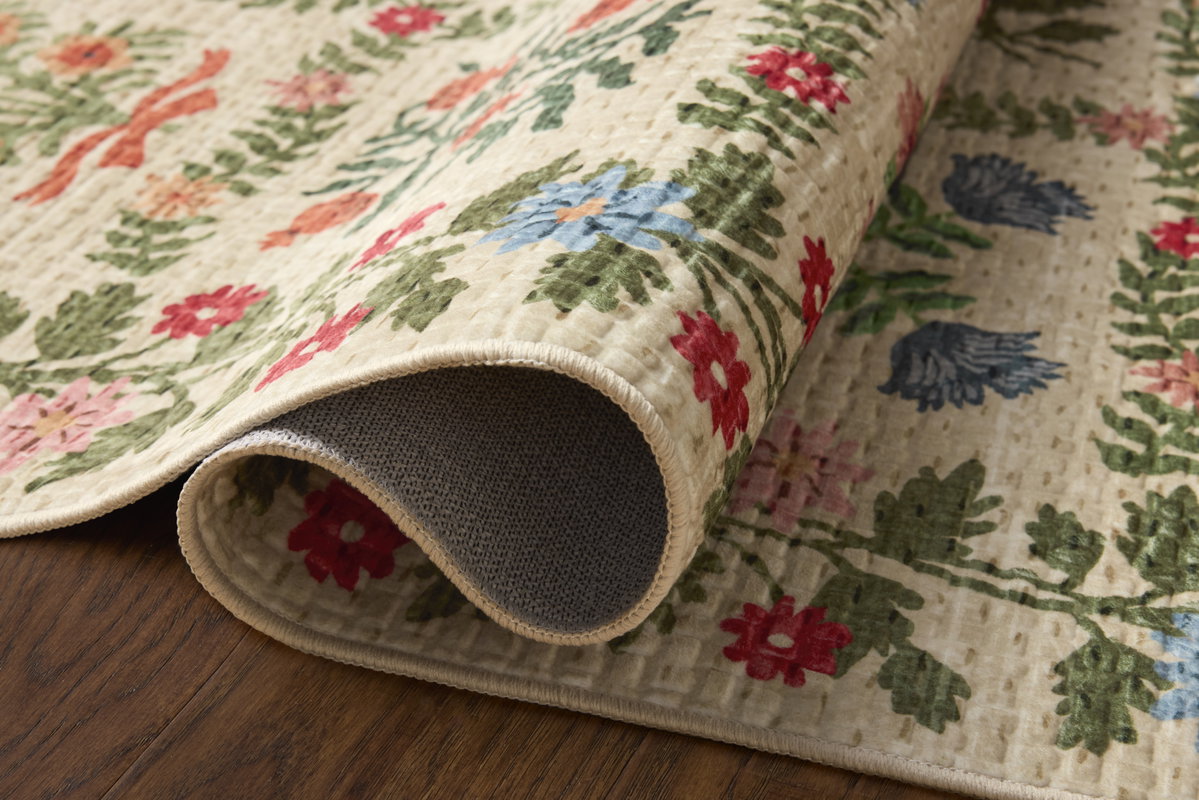 Rifle Paper Co. x Loloi Orchard Rug, 2'6" length x 9'6" width View 6
