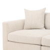 Erica Chaise Sectional Taupe, Sectional Sofa by Dovetail, 116.75" width x 24.5" height x 63.75" depth thumbnail 8