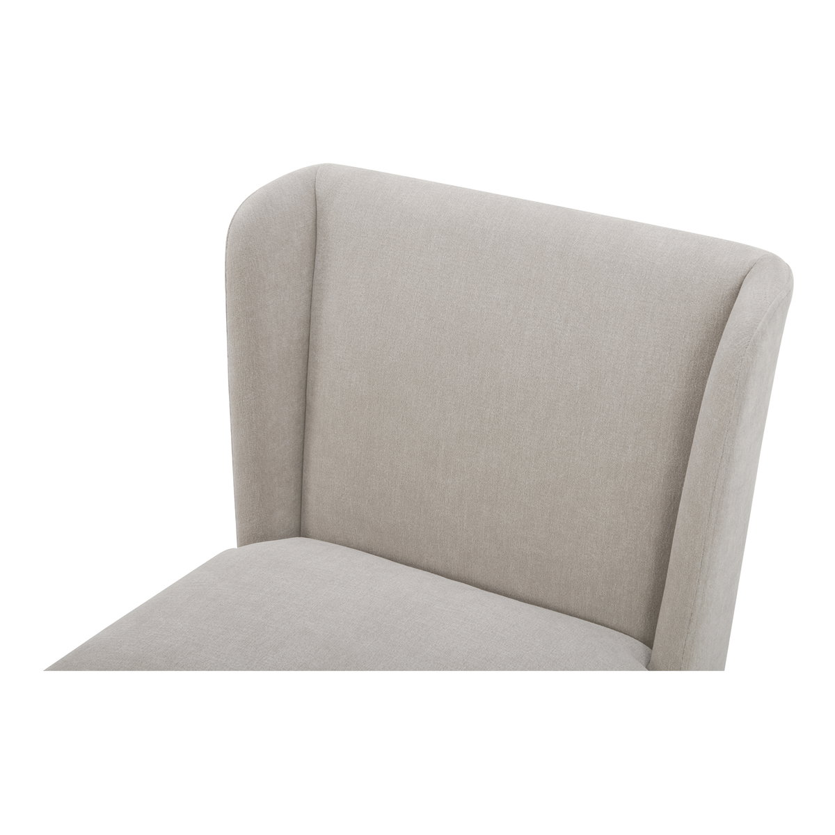 Cormac Rolling Dining Chair Warm Sand, by Moe's Home, 24" width x 33" height x 26" depth View 2