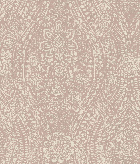 Ornate Ogee Pink Peel & Stick Wallpaper