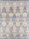 Indigo Machine Woven Rug, by Surya, 1'3.75" length x 1'3.75" width thumbnail