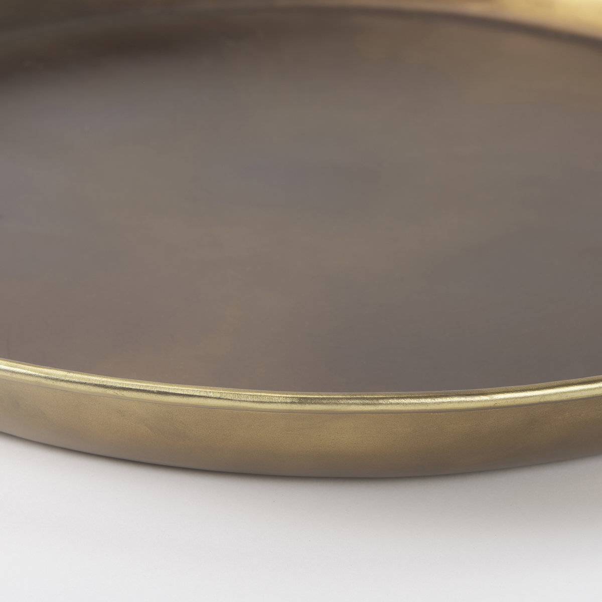 Eagan  Brass Aluminium Tray Large, Decorative Tray by Mercana, 24" length x 24" width x 2" height View 7