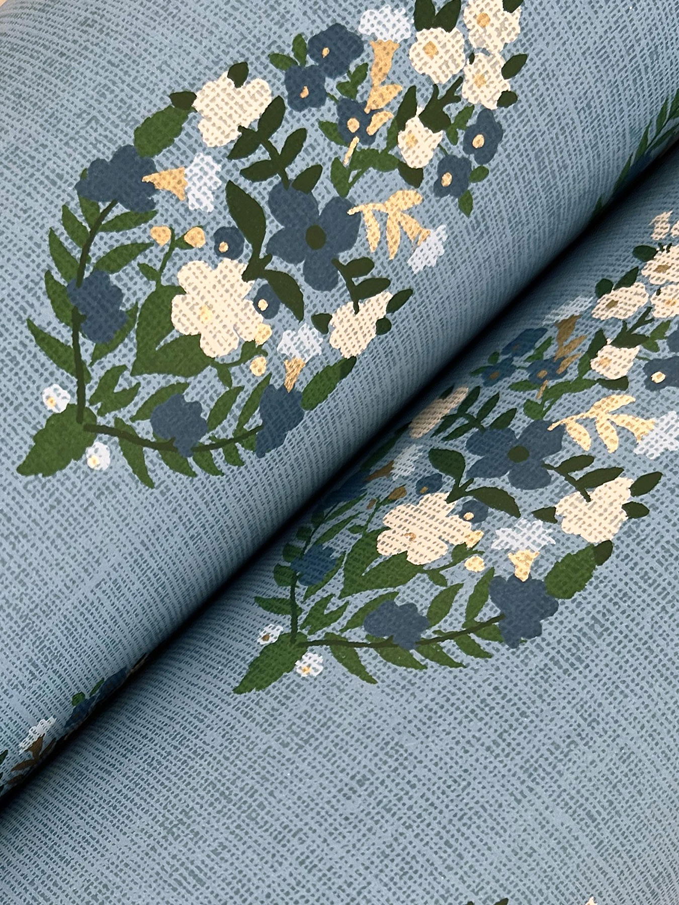 Paisley Blue Wallpaper large image 