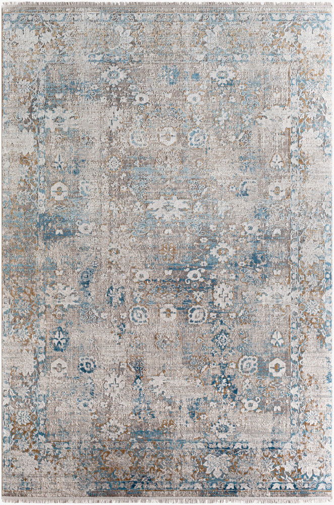 Solar Machine Woven Rug, by Surya, 7'6.55" length x 5'1.81" width