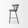 Colin Backless 38.2in Seat Counter Stool | Black Metal, Counter & Bar Stool by Mercana, 21.1" length x 22.6" width x 38.19" height thumbnail 6
