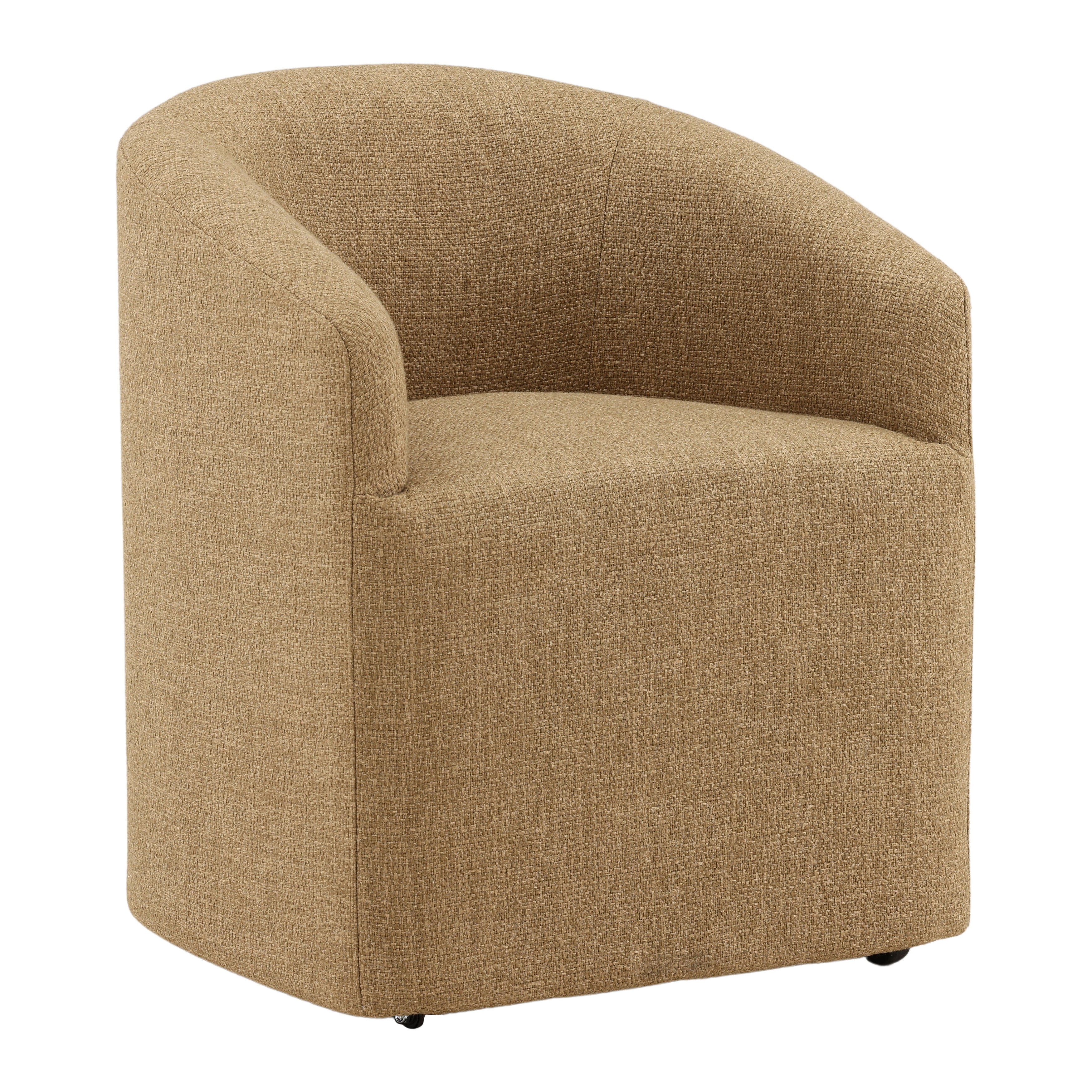 Breana Dining Chair Camel, by Dovetail, 25.5" width x 30.5" height x 26.25" depth View 1