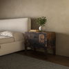 Iris Nightstand Distressed Black thumbnail 8