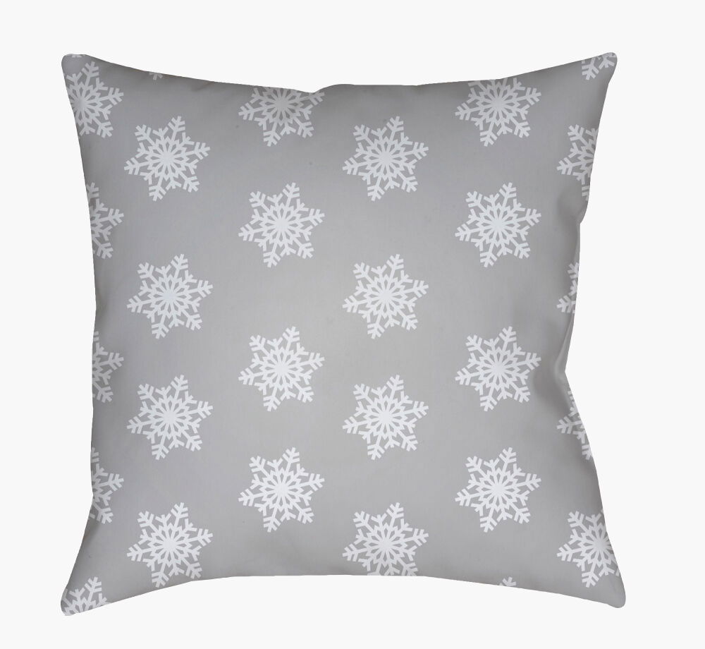 Snowflakes Accent Pillow, Decorative Pillow by Surya, 20" length x 20" width