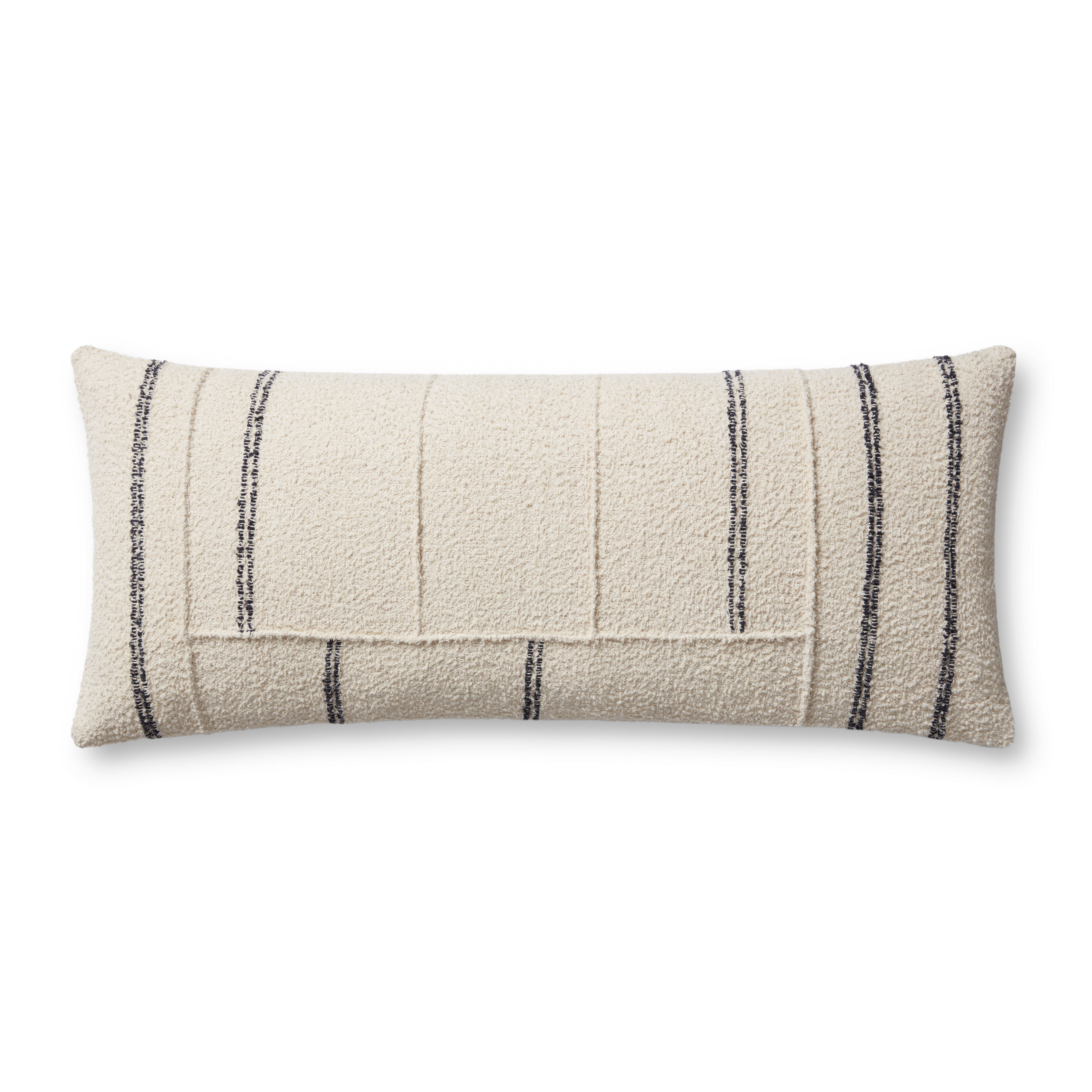 Magnolia Home by Joanna Gaines x Loloi Susanna Pillow, Decorative Pillow, 13" length x 35" width