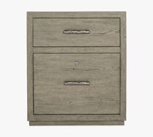 Online Designer Bedroom Louville 24" 2-Drawer File Cabinet, Gray