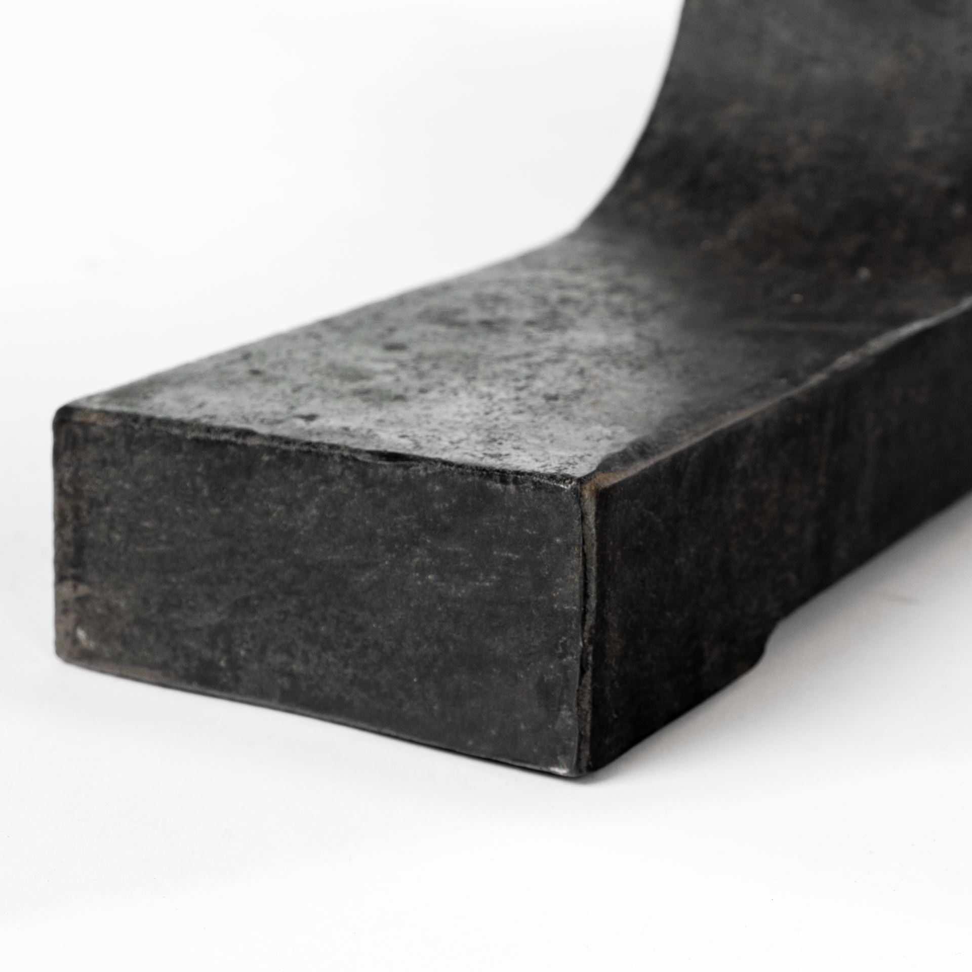 Araxi 95L x 41W x 30H Rectangular Brown Solid Wood Top Black Metal Base Dining Table, by Mercana, 95" length x 41" width x 30" height View 8