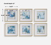Fresh Start Blue Abstract Prints Set/6, by Uttermost, 19.25" width x 19.25" height x 1.8" depth thumbnail 3