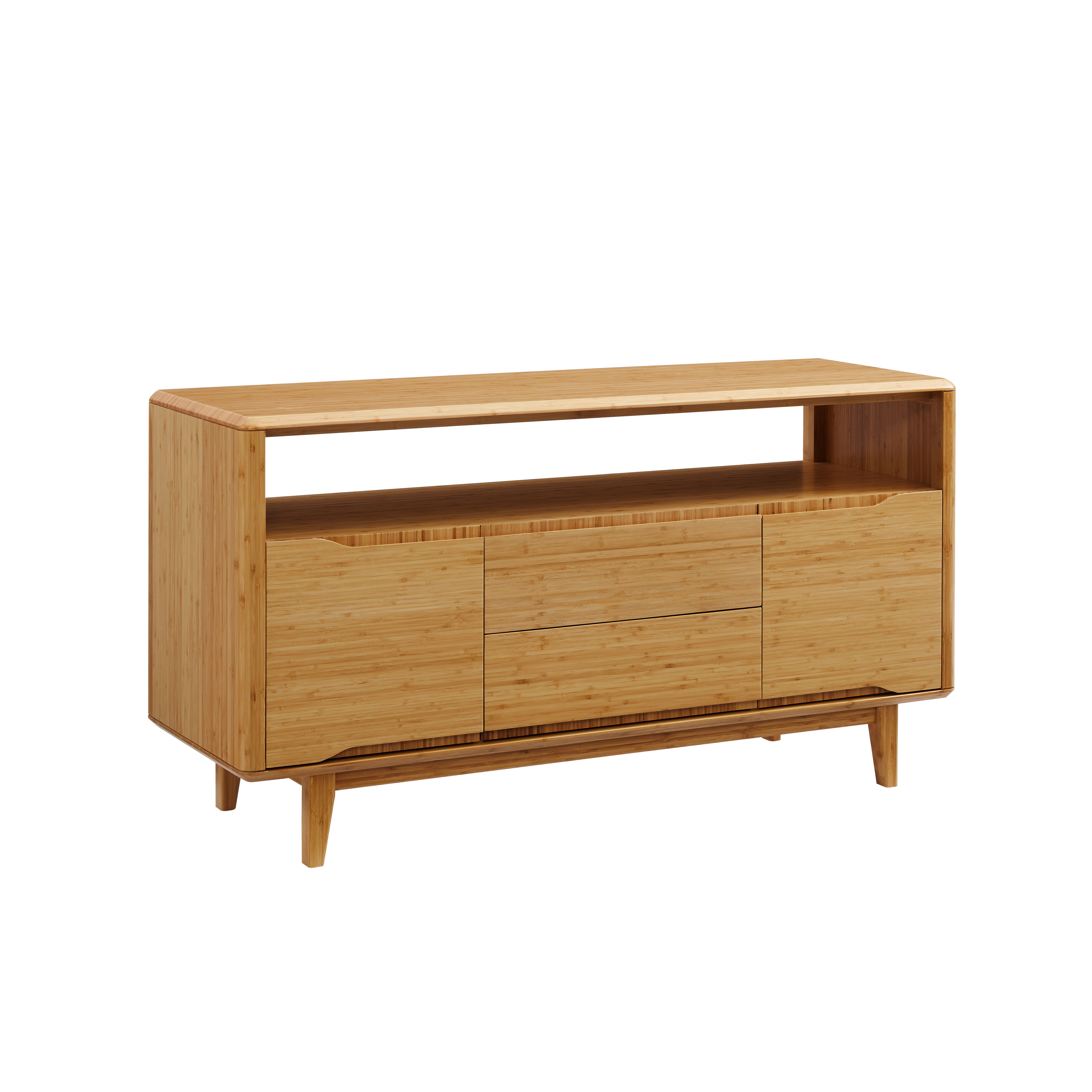 Currant Media Unit, Caramelized, Media Console by Greenington, 54" length x 18" width x 29" height View 1