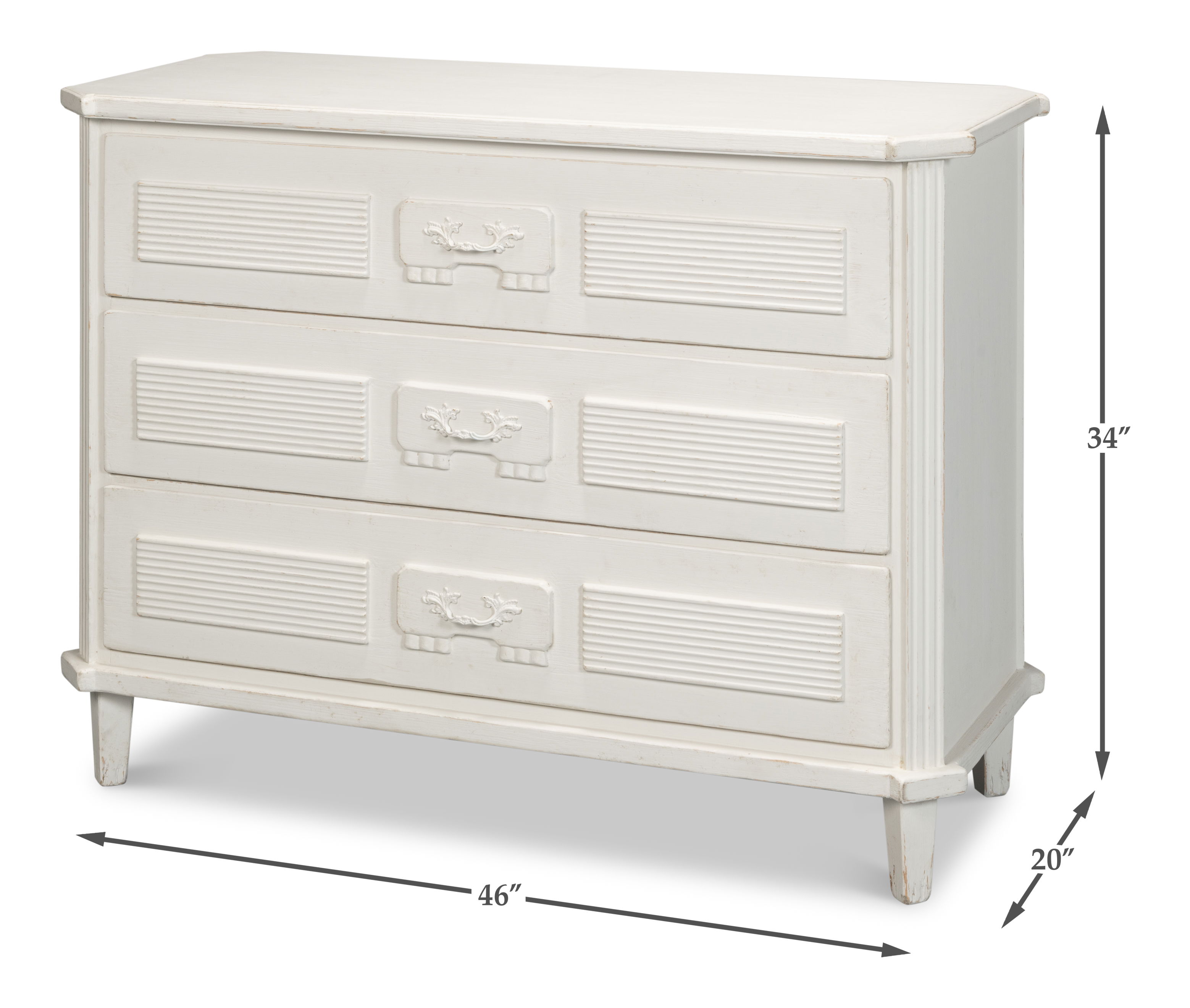 Altus Commode  Antique White large image 