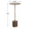 Verlin Brass Drink Table thumbnail 2