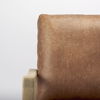 Raeleigh Tan Faux Leather Accent Chair, by Mercana, 27.95" length x 34.06" width x 34.45" height thumbnail 9