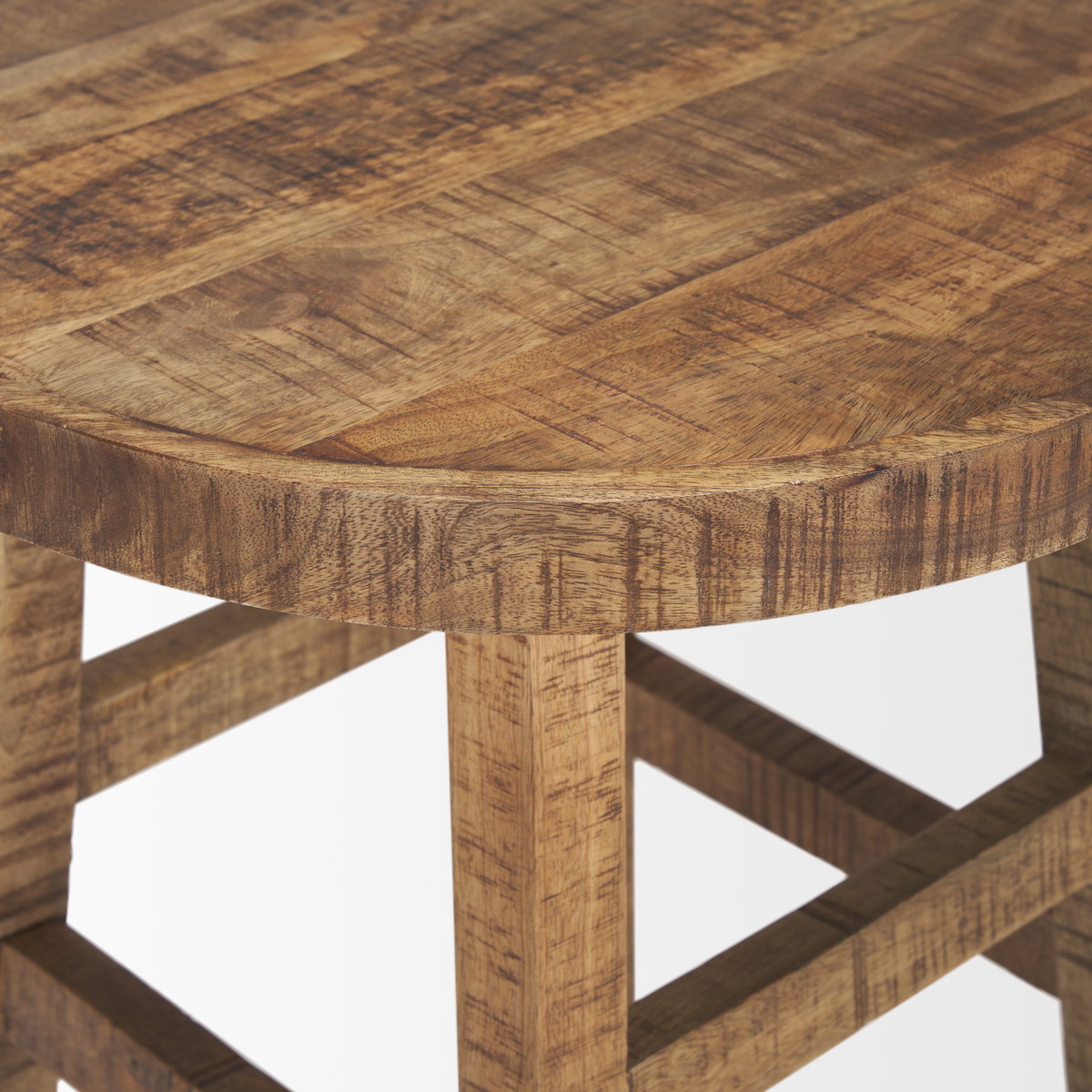 Rosie Small Brown Wood End Table, Side & End Table by Mercana, 20" length x 20" width x 22.5" height View 6