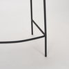 Carolyn Counter Stool with Oatmeal Fabric & Matte Black Metal, Counter & Bar Stool by Mercana, 19.29" length x 20.4" width x 35.8" height thumbnail 10