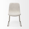 Sawyer Solid Back Dining Side Chair | Beige Fabric with Gold Metal, Dining Chair by Mercana, 19" length x 24.25" width x 33" height thumbnail 7