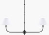 The Palotas Chandelier, by Surya, 10" length x 40" width x 14" height thumbnail
