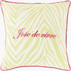Joie de Vivre Accent Pillow, Decorative Pillow by Surya, 18" length x 18" width thumbnail