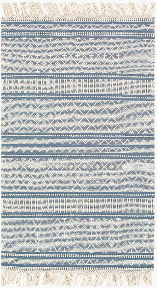 Farmhouse Tassels Handmade Rug large image 