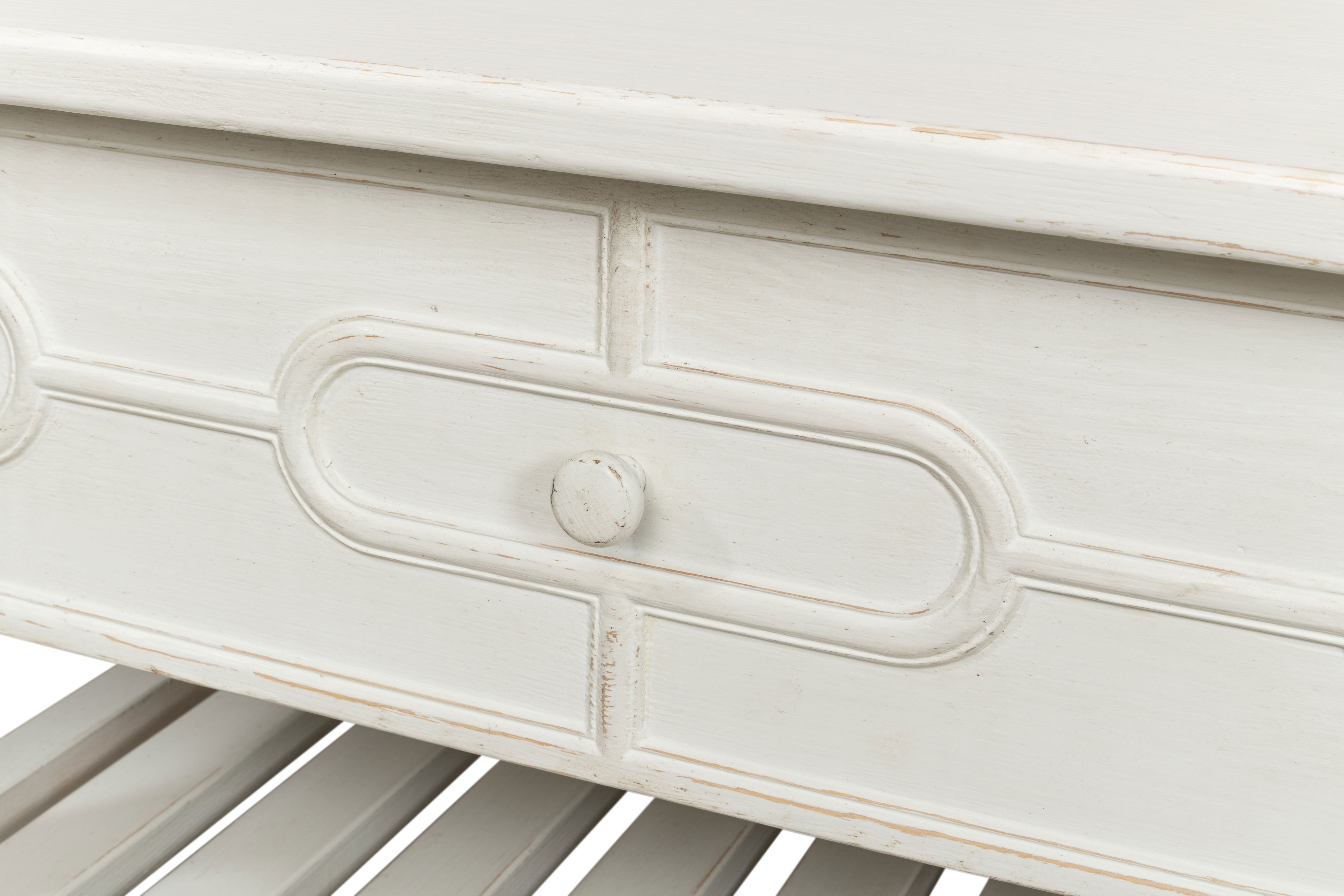 Isla Coffee Table, Antique White, by Sarreid, 67" length x 35" width x 19" height View 12