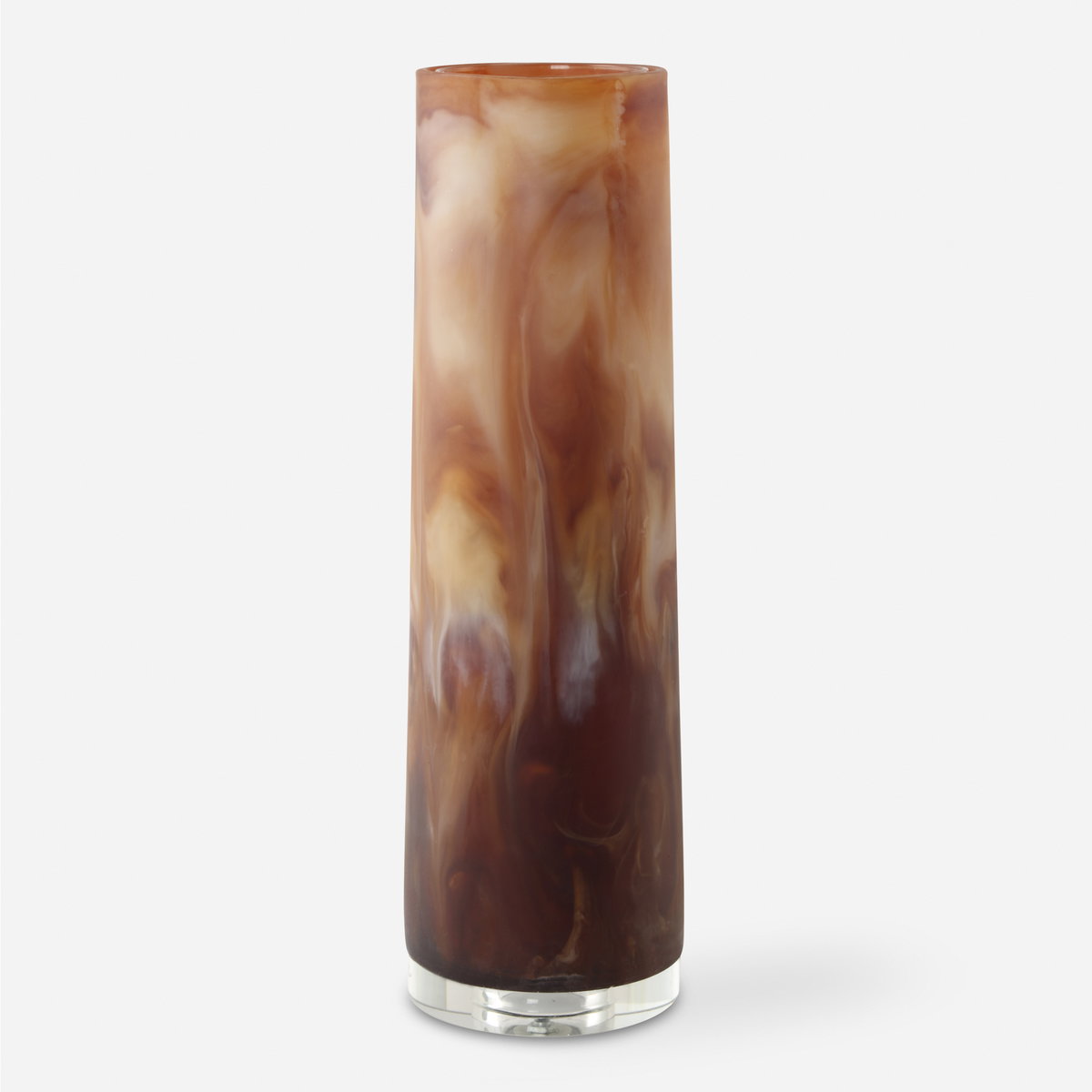Iced Mocha Vase, by Uttermost, 6" width x 19.75" height x 6" depth View 1