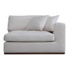 Rue Right Arm Facing Chair Off White, Sectional Sofa by Moe's Home, 47.6" width x 23.6" height x 41" depth thumbnail 1