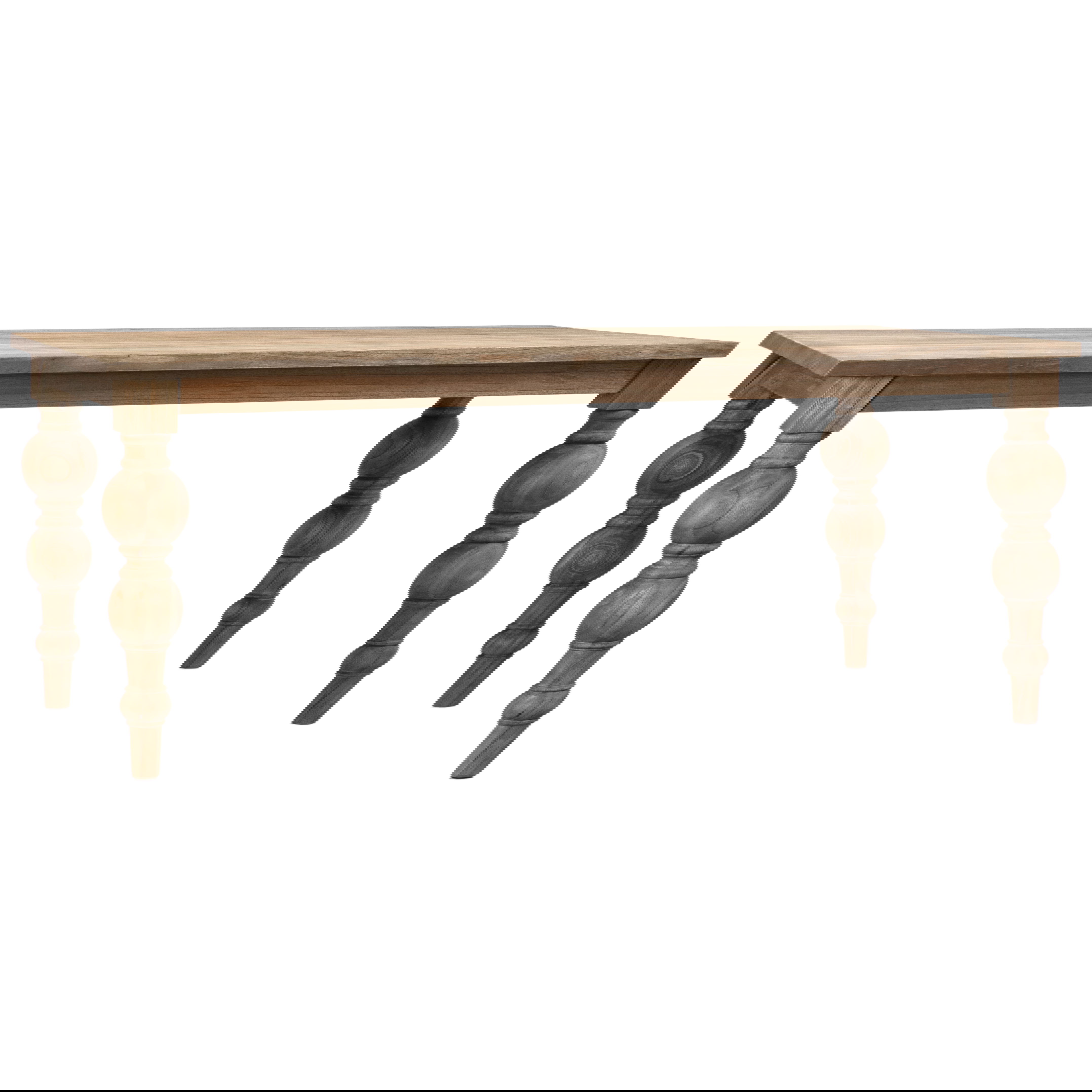 Campbell Dining Table 94', by Dovetail, 94" width x 30" height x 39" depth View 1