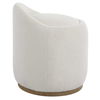Swirl Swivel Sheepskin Ottoman, Furniture by Uttermost, 21" width x 24" height x 21" depth thumbnail 6