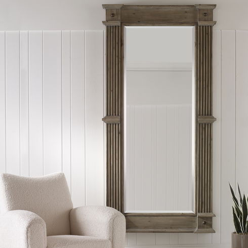 McAllister Natural Wood Oversized Mirror