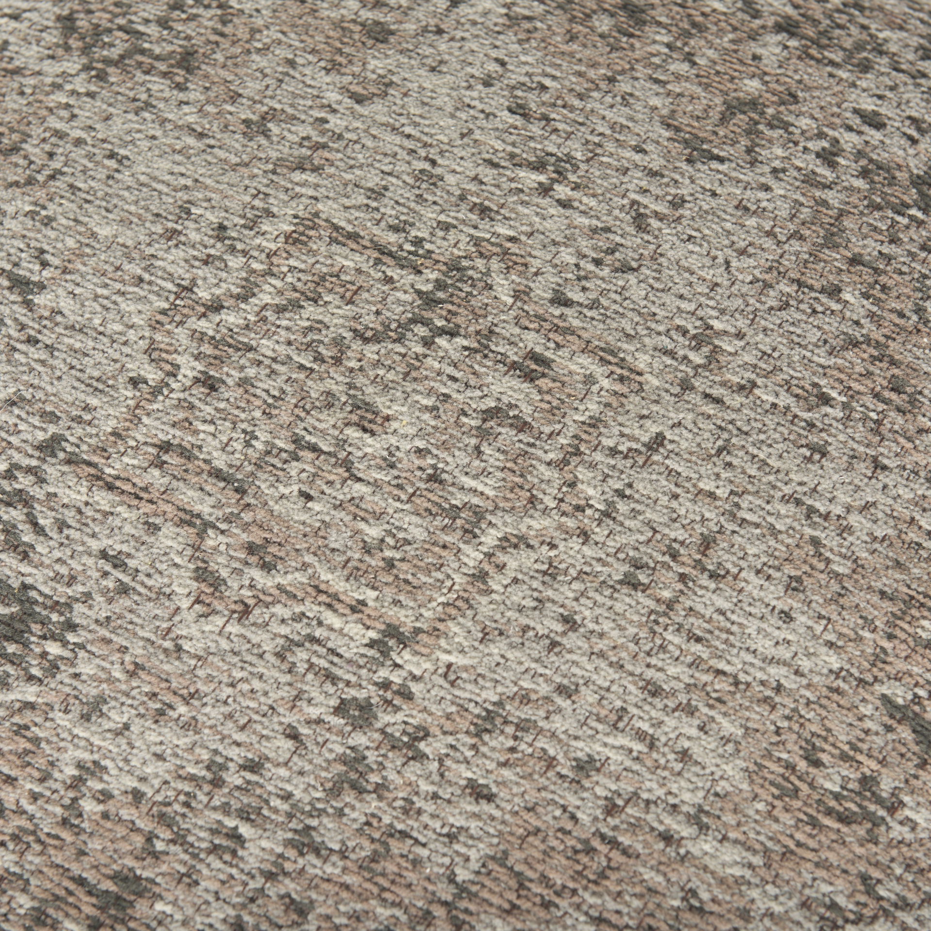 Khloe Small Taupe Pouf, Ottoman by Mercana, 18" length x 18" width x 18" height View 3