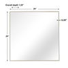 Alexo Silver Square Mirror, by Uttermost, 28.5" width x 28.5" height x 1.25" depth thumbnail 3