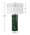 Galeno Emerald Green Table Lamp thumbnail 2