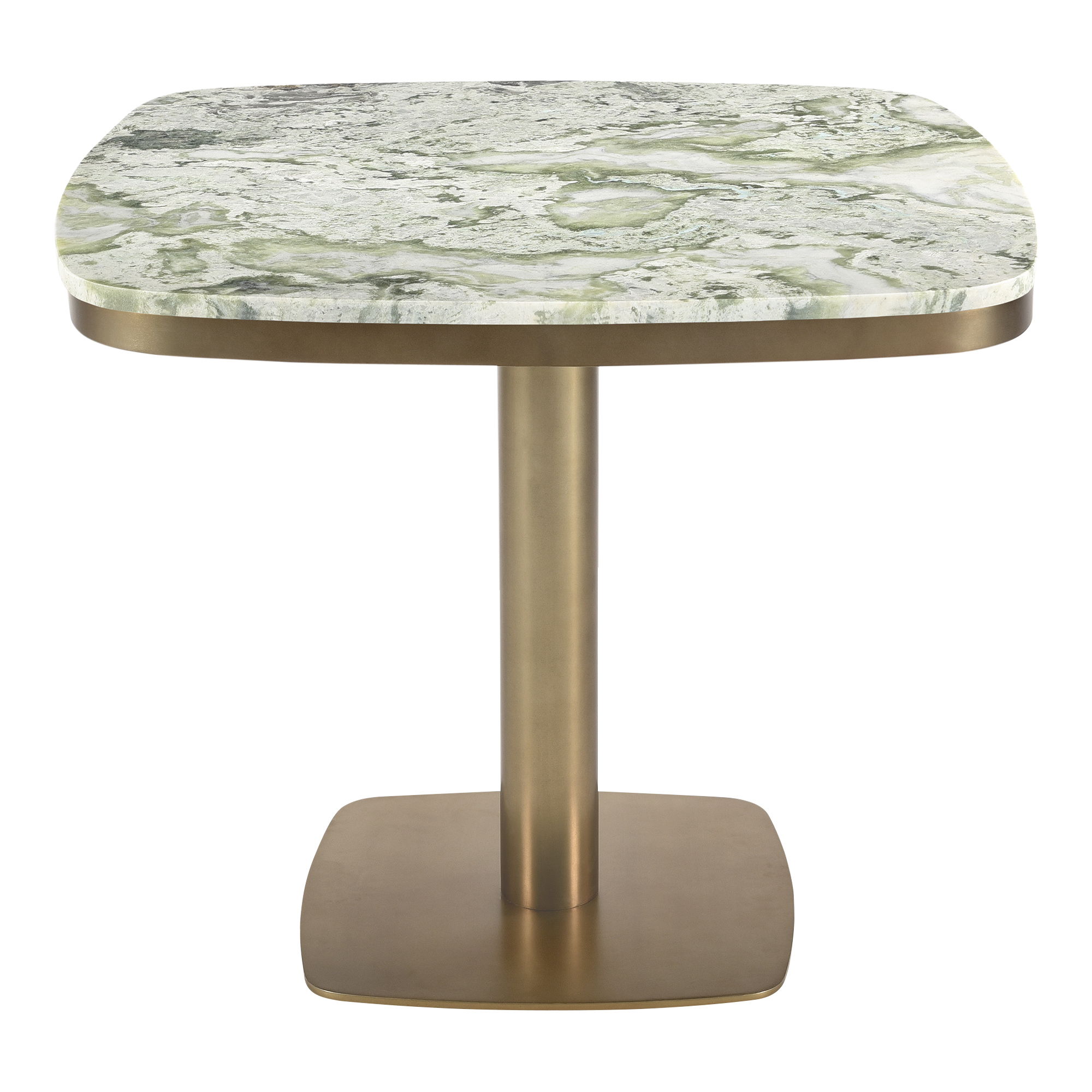 Celeste Cafe Table Green Onyx Marble, Coffee Table by Moe's Home, 36" width x 30" height x 36" depth View 3