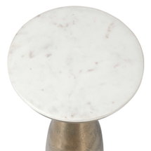 Online Designer Bathroom Torin Marble & Brass Drink Table