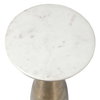Torin Marble & Brass Drink Table, Side & End Table by Uttermost, 12" width x 22" height x 12" depth thumbnail 4