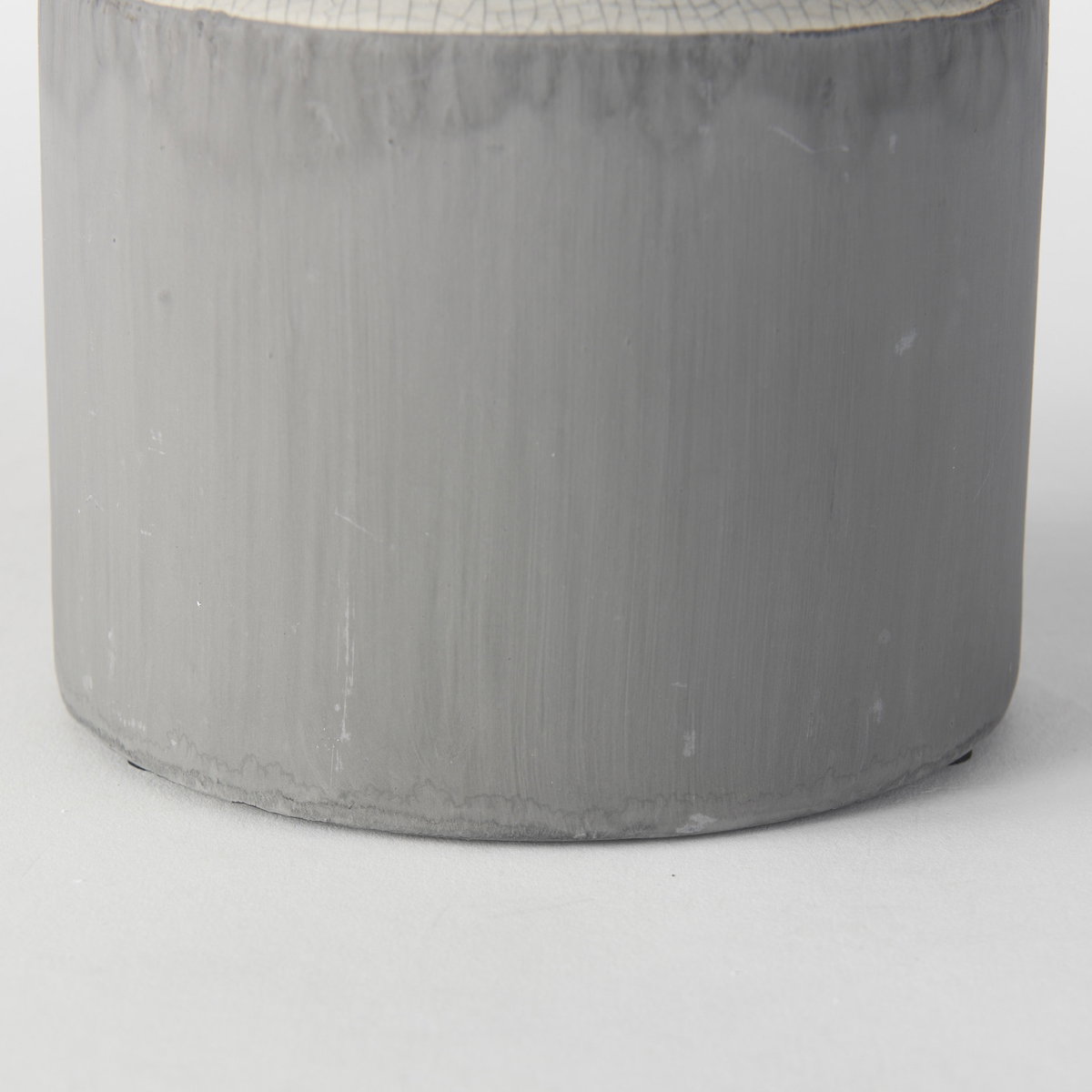 Burton 14.2H Medium Two Tone Gray Ceramic Jug Vase, Decorative Jar by Mercana, 5.5" length x 5.5" width x 12.6" height View 11
