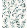 Weekends Olive Branch Teal Wallpaper thumbnail 0