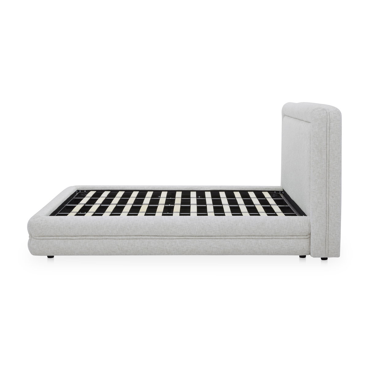 Tory King Bed Pebble, by Moe's Home, 92.5" width x 46.75" height x 95" depth View 3